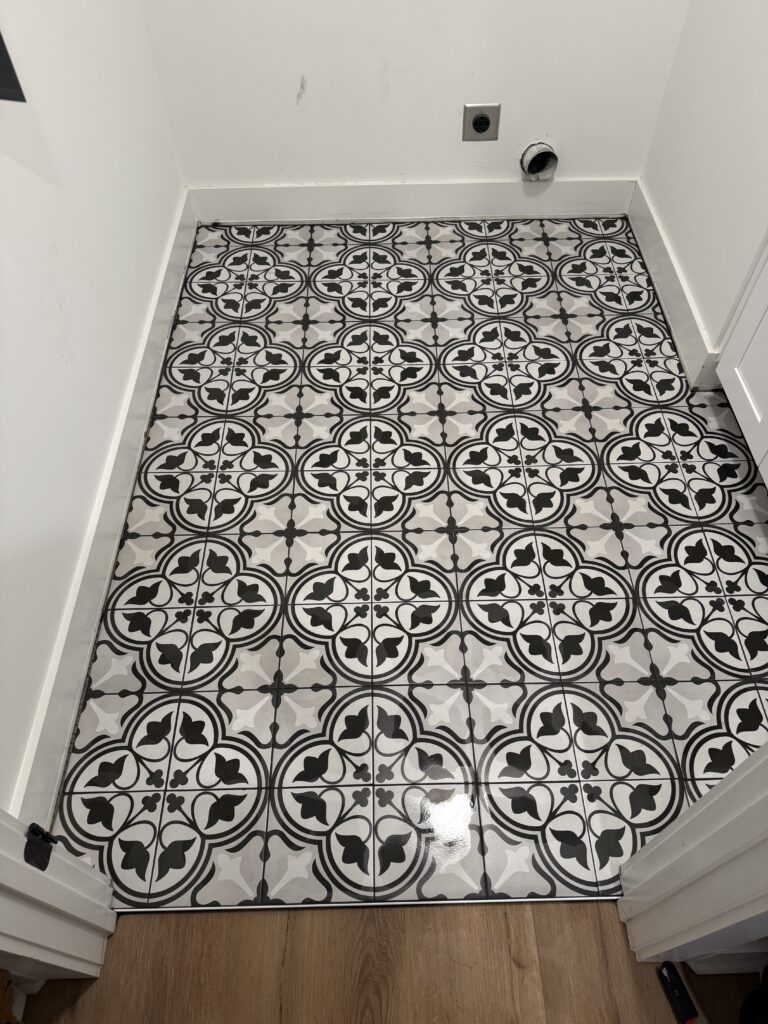 Custom feature tile wall