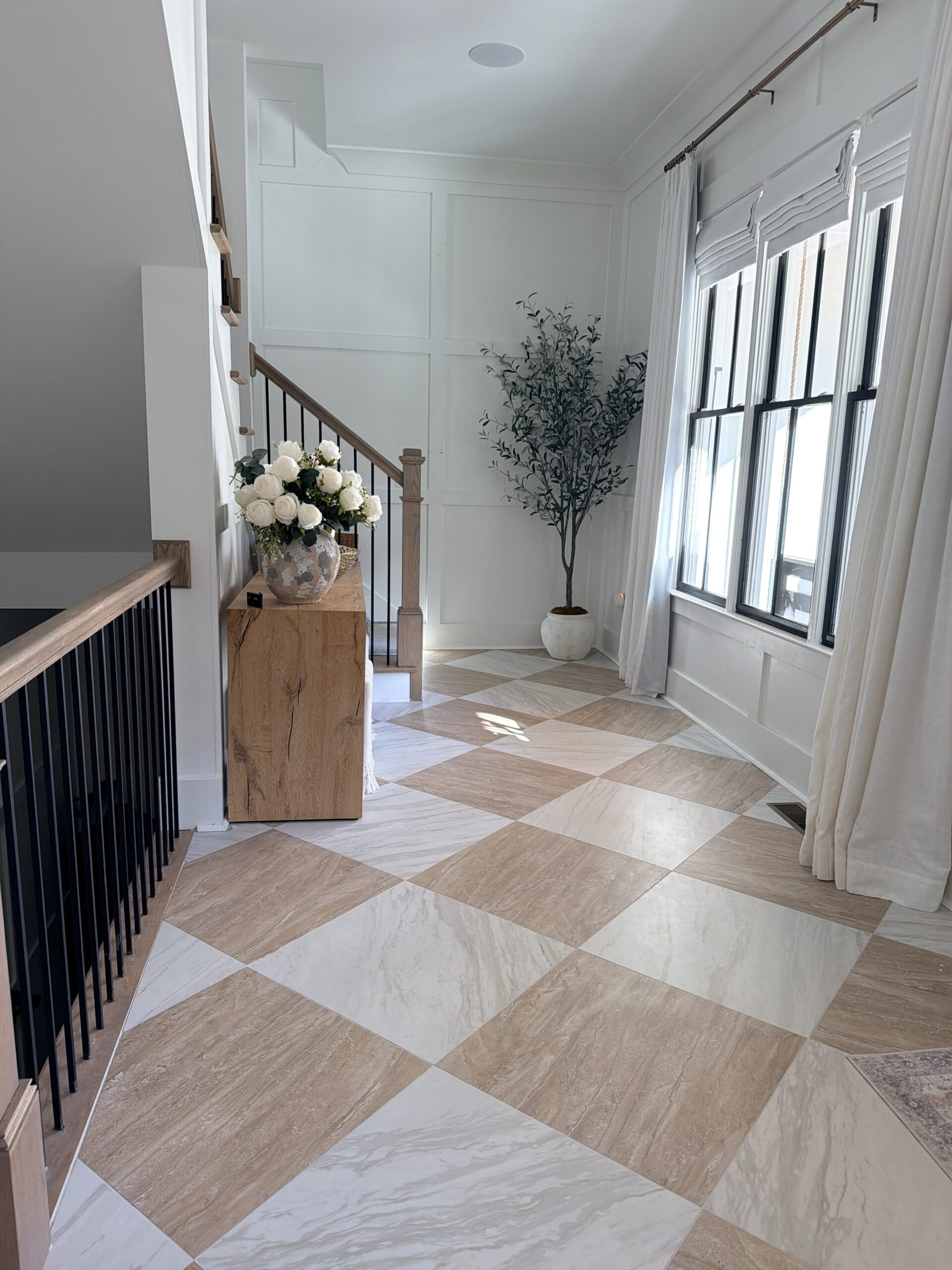 Travertine Foyer